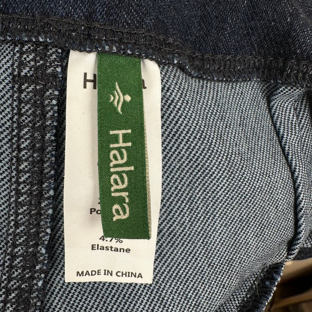Halara Flex High Waisted Pockets Washed Casual Wide Leg Jeans Medium - Picture 9 of 12